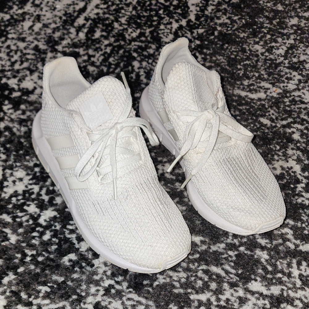 adidas Kids All-White Sneakers